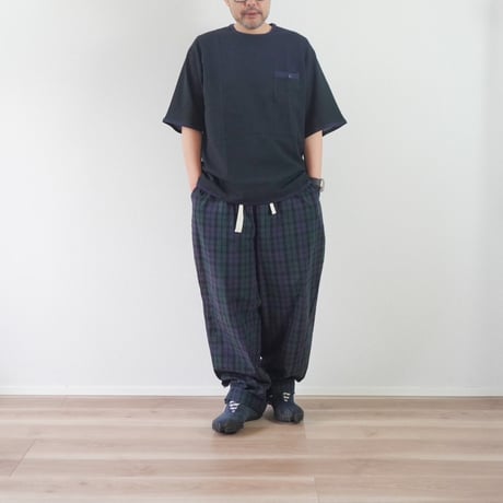再々入荷＊ユニセックス＊CATTA-カッタ-AMERICAN CREW NECK PKT T-SHIRT AIR COTTON SUCKER / ブラック