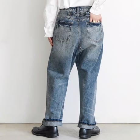 再入荷＊レディース＊ichi-イチ- Denim Sarrouel Pants デニムサルエルパンツ/A : LIGHT 201141