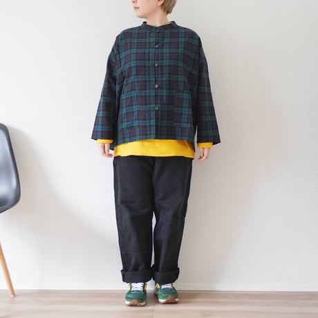 ＊ユニセックス＊YOUSED-ユーズド-DOUBLE BLACK PAINTER PANTS ブラック2度染めペインターパンツ