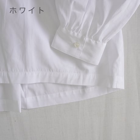 ＊4色＊レディース＊ LinenYa – リネンヤ – コットンフリル長袖ブラウス