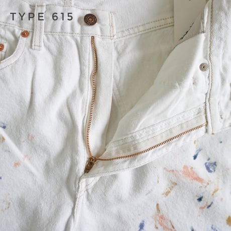 ユニセックス＊Nasngwam-ナスングワム-COLLISION PANTS TYPE615 ワイドテーパード（ホワイトデニム リメイク）