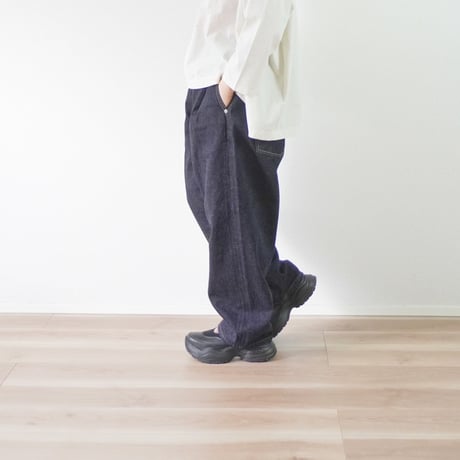 ＊ユニセックス＊Brocante-ブロカント-12ozリングデニム アンプリッセパンツ/インディゴ