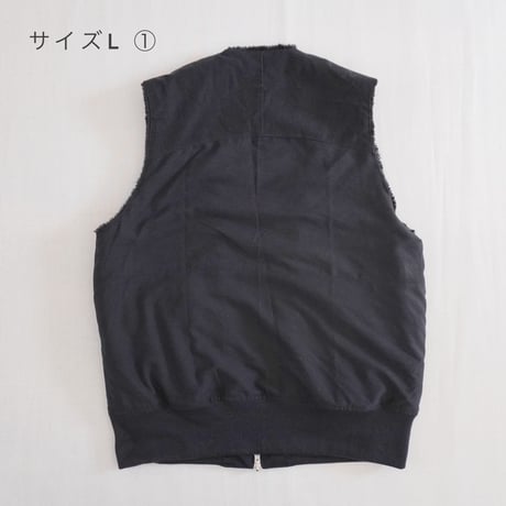 ユニセックス＊Nasngwam-ナスングワム-POLER VEST/ブラック