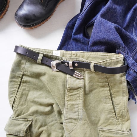 ＊goods＊MOONSHIN LEATHER-ムーンシャインレザー-Austin Buckle Belt