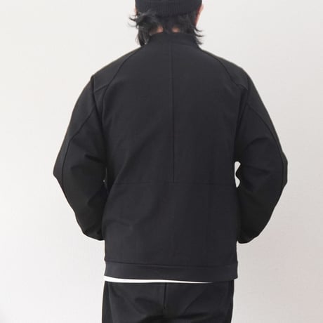 ＊ユニセックス＊LA MOND-ラモンド-STAND NECK SILKY BLOUSON/LM-C-203