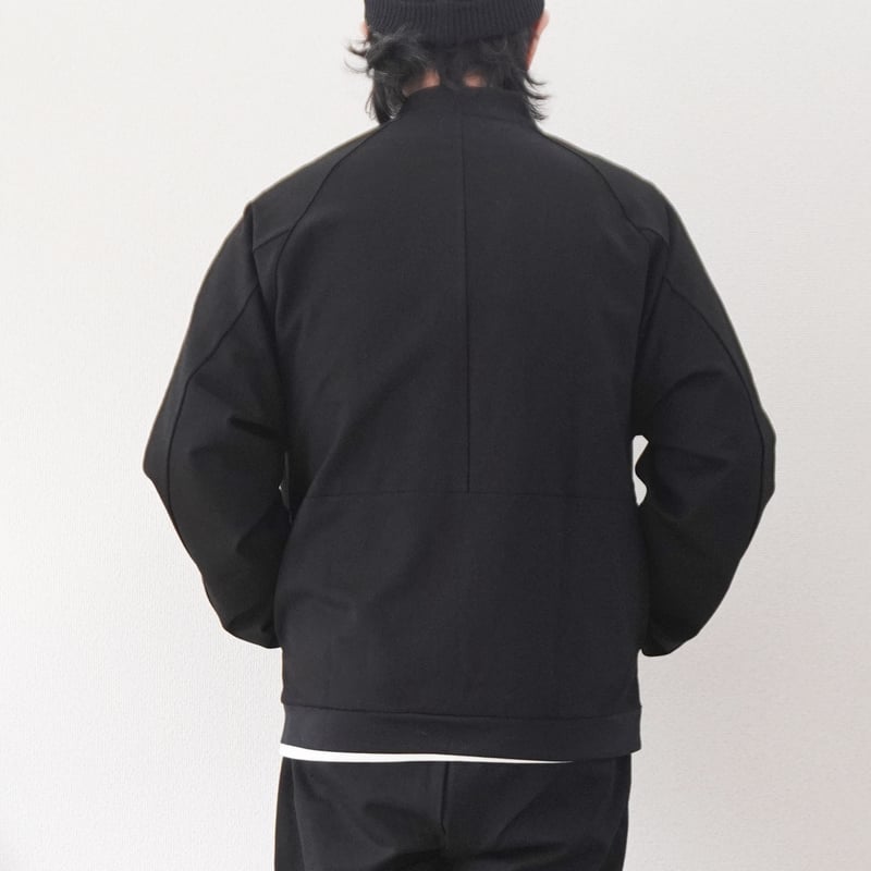 ユニセックス＊LA MOND-ラモンド-STAND NECK SILKY BLOUSON/L