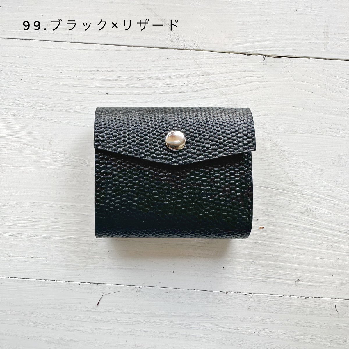 2色goods＊MASTER&Co.-レザー ウォレット リザード(トカゲ)型