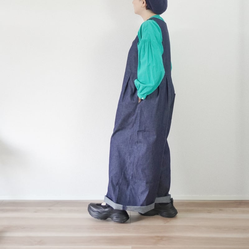 レディース＊Linenya-リネンヤ-8oz デニムサロペット | 城下町の