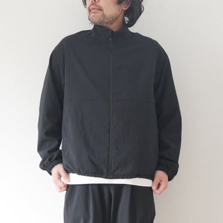 ＊ユニセックス＊LA MOND-ラモンド-STAND NECK SHARI BLOUSON/LM-O-124-SH ブラック