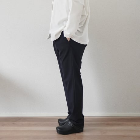 ＊ユニセックス＊LA MOND-ラモンド-STRETCH EASY TROUSERS/LM-P-126-PR ネイビーブラック