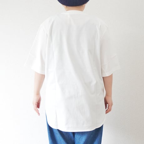 2色＊ユニセックス＊amne-アンヌ-JERSEY round hem tee / amn-CS-077