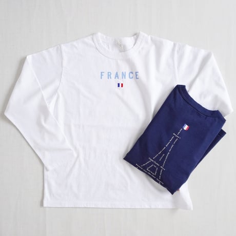 レディース＊快晴堂-長袖UNI Tシャツ COMFORT FIT 3+/ツール・ド・ヨーロッパ A柄フランス51C-104