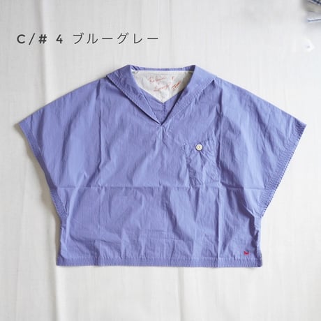３色レディース＊快晴堂-ステッチ沢山セーラーシャツベスト 3シーズン着られるタイプライター 52S-13