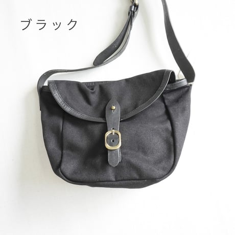2色＊goods＊LIMONCHELLO-リモンチェロ-コットンキャンバスとレザーのコンビショルダーバッグ