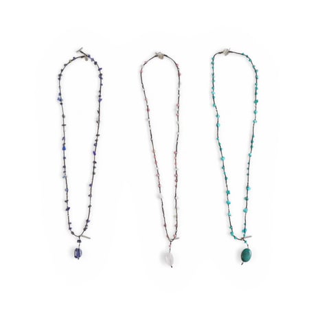 3色SLOWHANDS-スローハンズ-stone necklace