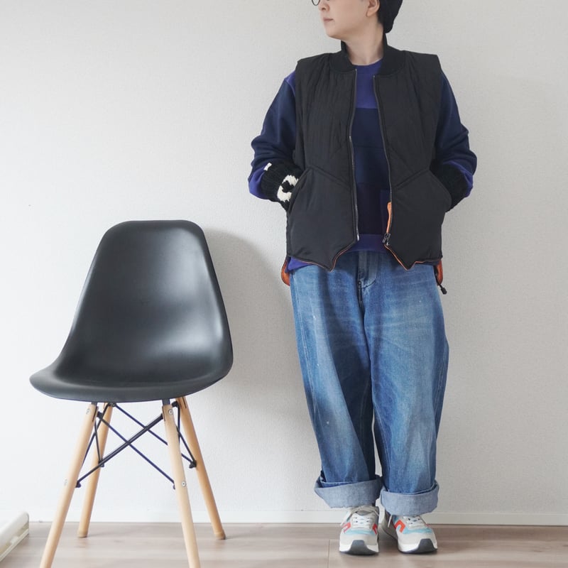 2色*ユニセックス*modem design-モデムデザイン-quilted vest 2色*ユニセックス*modem design-モデムデザイン-quilted vest