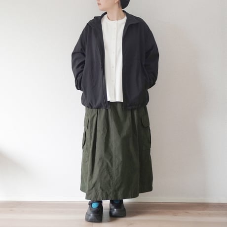 ＊ユニセックス＊LA MOND-ラモンド-STAND NECK SHARI BLOUSON/LM-O-124-SH ブラック