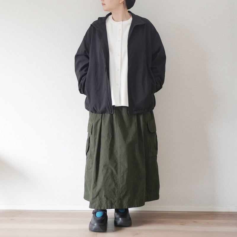 ユニセックス＊LA MOND-ラモンド-STAND NECK SHARI BLOUSON/L