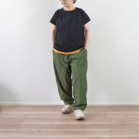 3色＊ユニセックス＊SLOWHANDS-スローハンズ-nylon×polyester stretch NEW Morocco pants