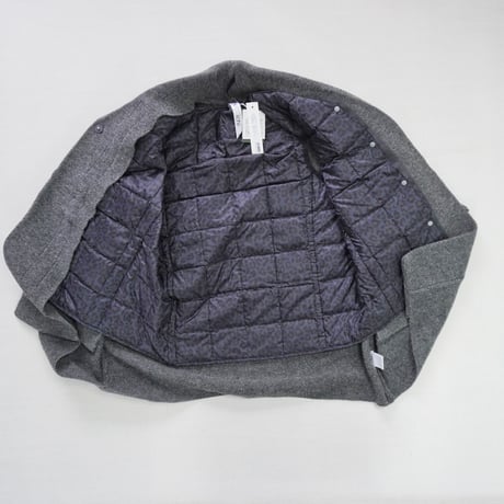 ＊レディース＊i c h i × TAION - Knit Cardigan + Leopard Inner Down Vest