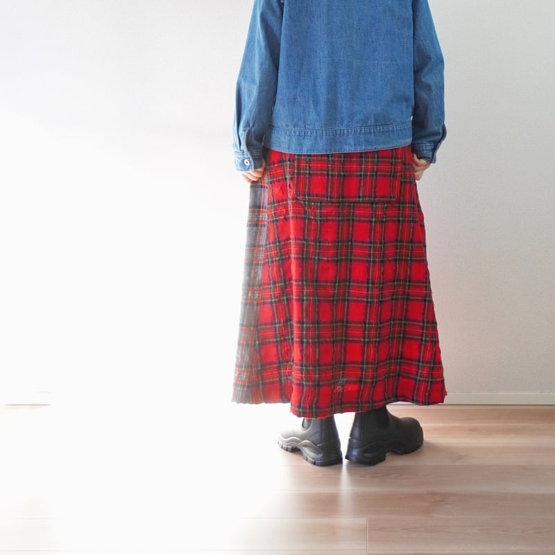 快晴堂今期スカート 快晴堂 裾ダーツスカート | デニム - 【子ども服・大人服セレクト