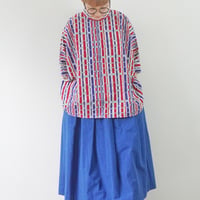 ＊レディース＊TIGRE BROCANTE-ティグルブロカンテ-バンブーチェックブロードマラケシュバックオープンシャツ