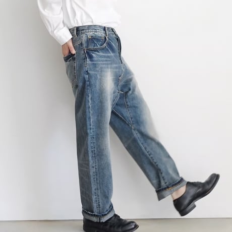 再入荷＊レディース＊ichi-イチ- Denim Sarrouel Pants デニムサルエルパンツ/A : LIGHT 201141