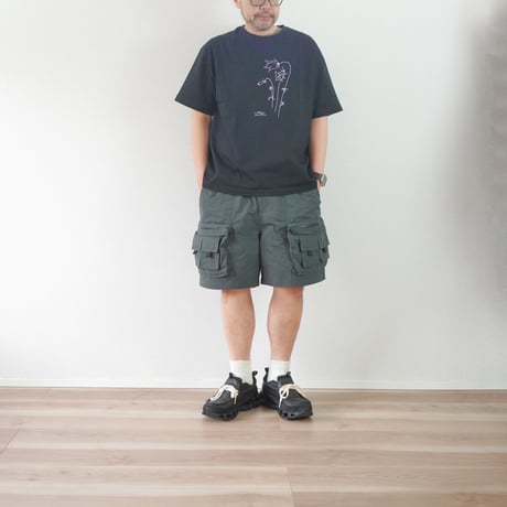 ＊ユニセックス＊ämne-アンヌ-" Blåklocka " half sleeve tee / amn-CS-096