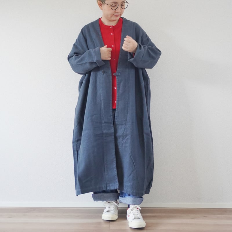 2色＊レディース＊prit-プリット- 25/1フレンチリネンツイル起毛 ノー