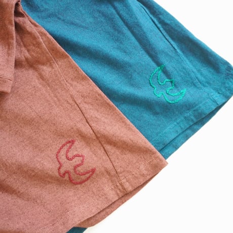 ２色＊レディース＊SLOWHANDS-スローハンズ- 七分袖ワイドTシャツ
