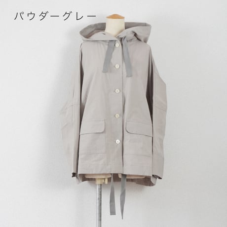 3色＊ASCOT by yim-アスコットバイイム-コットンナイロン スノーウォッシュ フードブルゾン