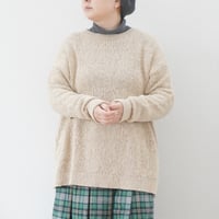2色＊ユニセックス＊ORDINARY FITS-オーディナリーフィッツ-COTTON PULLOVER  KN005-125/ブラック、ベージュ