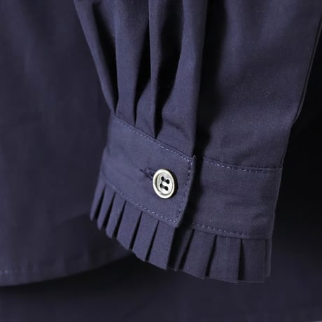 ２色＊レディース＊amne-アンヌ-BROAD frilled blouse / amn-SH-049 /ホワイト、ネイビー