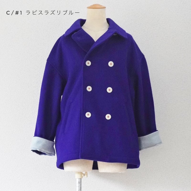 3色レディース＊快晴堂-軽いカットメルトン/Pコート一枚仕立て 43JK-47 