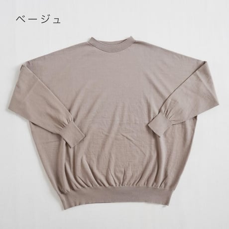 新色ネイビー追加全5色＊レディース＊Linen ya by as it is.-リネンヤ-コットンオーバーニット