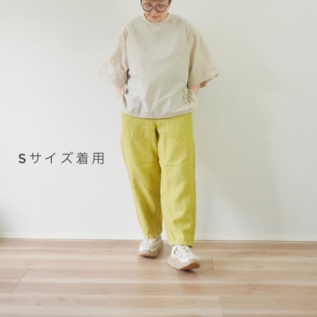 ＊ユニセックス＊TIGRE BROCANTE-ティグルブロカンテ-40リネンタゴサクパンツ /ピスタチオ