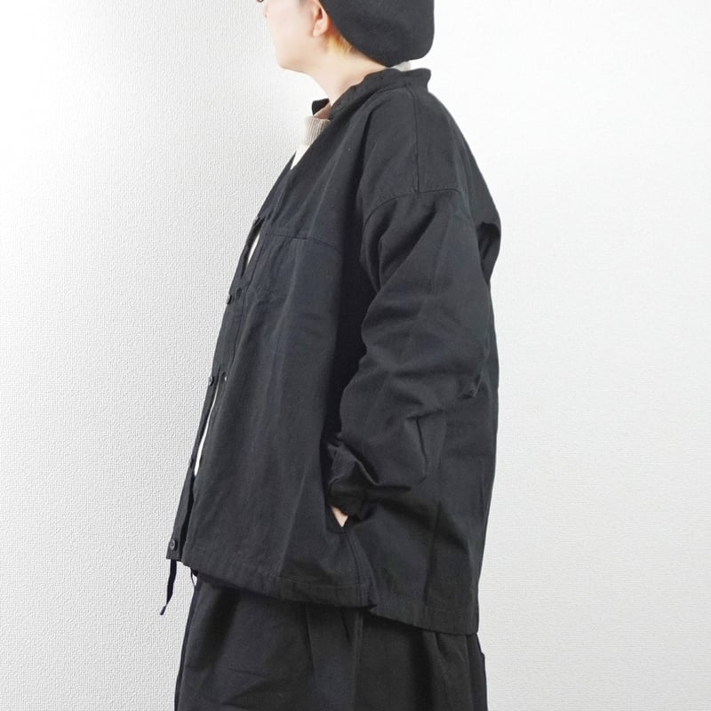 レディース＊prit-プリット-30/1カベ撚りドライツイル スタンドカラー