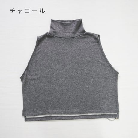 3色＊レディース＊Linenya-リネンヤ-ヤク混裏毛ハイネックベスト
