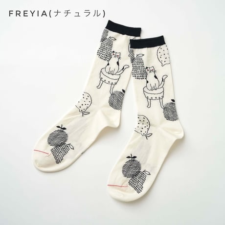 レディース＊from F-フロムエフ miau tuoli ja minä／椅子とわたし　クルー丈ソックス