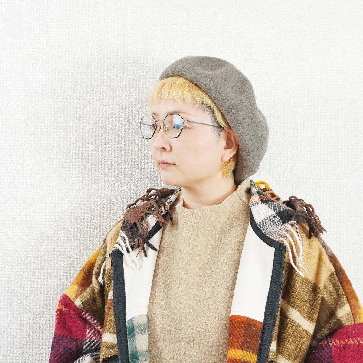 全3色ユニセックス＊eyya-エイヤ-八角製法 強縮ウールベレー帽