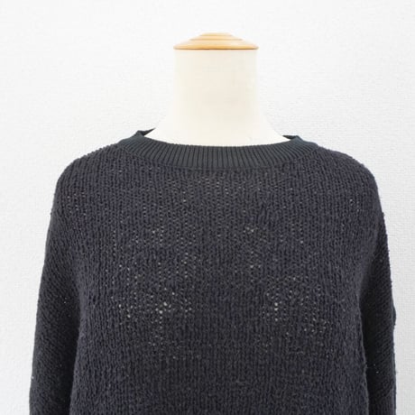 2色＊ユニセックス＊ORDINARY FITS-オーディナリーフィッツ-COTTON PULLOVER  KN005-125/ブラック、ベージュ