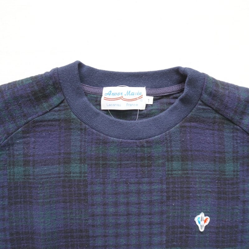 marumaru.00 23ブルー ユニセックス ARVOR MAREE-アルボマレー-FUHAKU L/S TEE コットンフラ