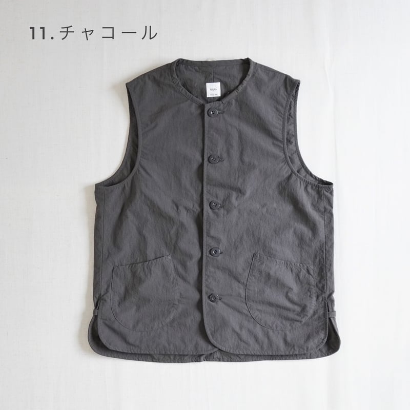 ARAN アラン　ベスト　チャコール　サイズ3 12.jpg