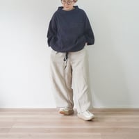 再々入荷2色＊レディース＊Linen ya-リネンヤ-リネン タックワイドパンツ