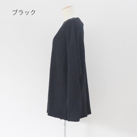 2色＊ユニセックス＊ORDINARY FITS-オーディナリーフィッツ-COTTON PULLOVER  KN005-125/ブラック、ベージュ
