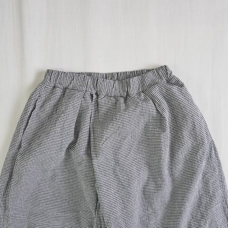 2色＊レディース＊prit-綿麻平織 ビッグタックワイドパンツ P72608
