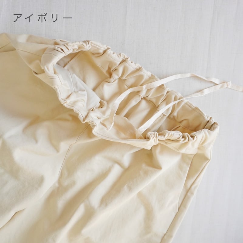 2色ユニセックス＊結-ゆい-Chino Cloth Planer Easy Pants-Tap