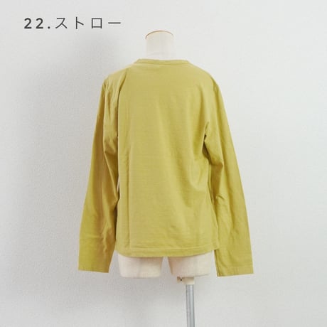3色＊レディース＊prit-30/1リサイクルムラ糸天竺 長袖クルーネックTシャツ P91650