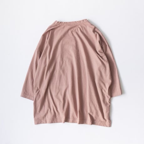 4色＊レディース＊prit-30/1リサイクルムラ糸天竺 7分袖ワイドＴシャツ P91652
