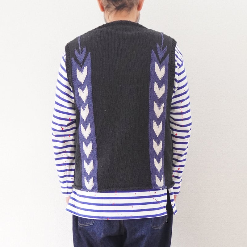 2色＊ユニセックス＊SLOWHANDS-スローハンズ-cotton knit ''arrow'